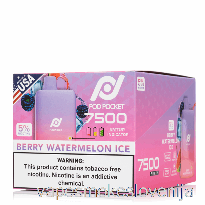 Vape Petrol [10-paket] Pod Pocket 7500 Za Enkratno Uporabo